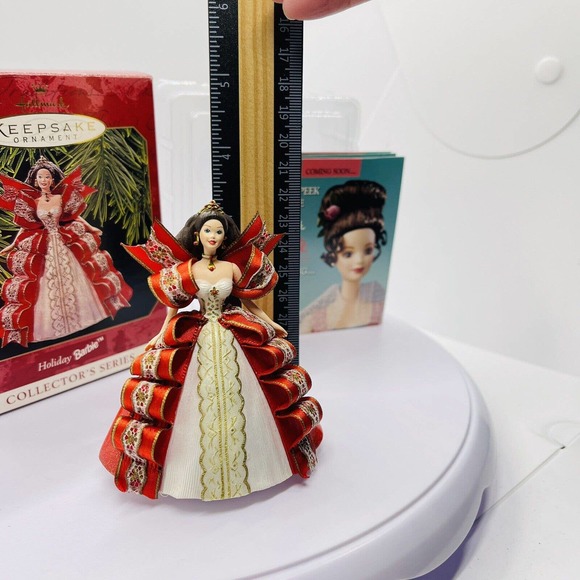 Barbie Hallmark Keepsake 1997 Christmas Ornament Red Holiday #5 Collectors Gift - Picture 15 of 16